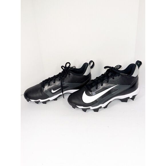 Nike Kids Alpha Menace 4 Shark Football Cleats 5.5 Wide Black Grey White NWB - Picture 3 of 16